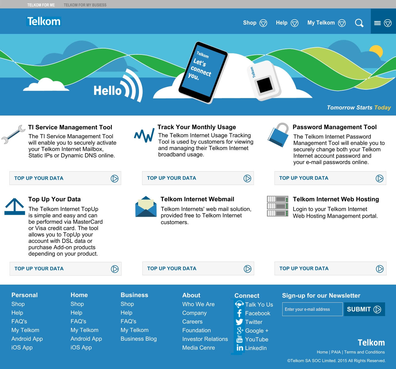 Telkom Internet based on Corporate ID